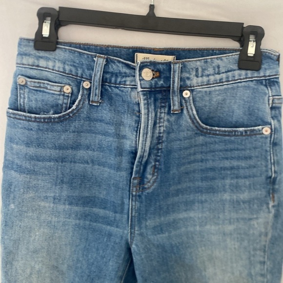 Madewell Perfect Vintage Crop Jeans Distressed Medium Wash Size 26 - Picture 2 of 6
